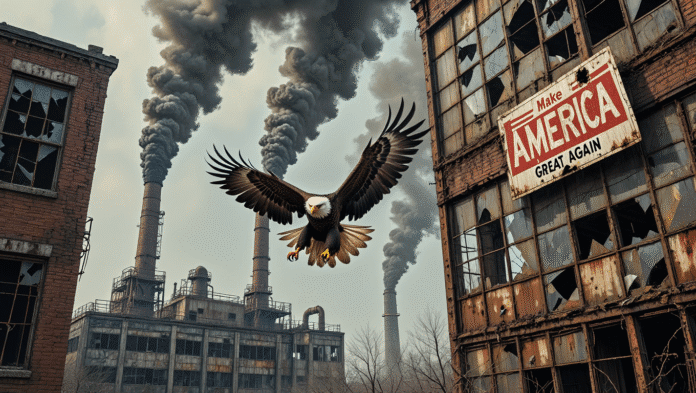 Fabbrica dismessa a Detroit simbolo della deindustrializzazione americana