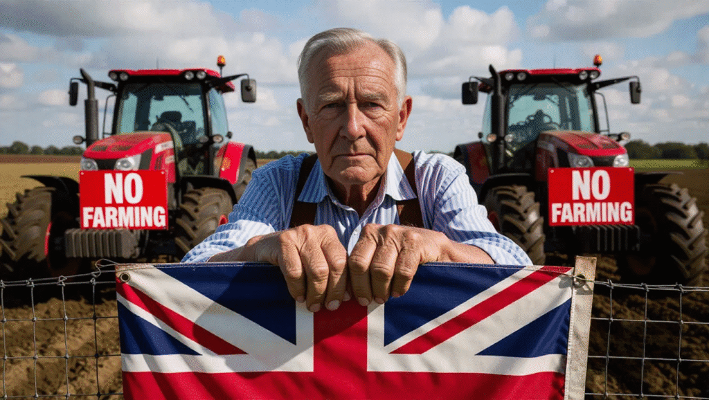 Agricoltore resiste alle politiche di estinzione dell'allevamento nel Regno Unito.