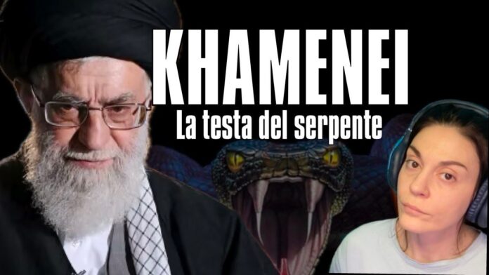 Anteprima di un'analisi geopolitica su Ali Khamenei. A sinistra un ritratto della guida suprema dell'Iran, al centro la scritta 