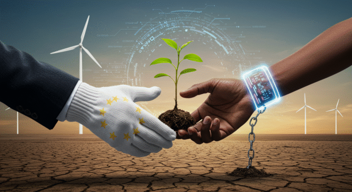 Una stretta di mano tra l'UE e il Sud Globale si rivela una trappola di controllo digitale e biometrico.