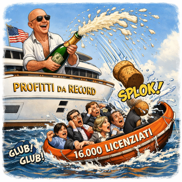 Amazon Licenziamenti Record utili trimestrali