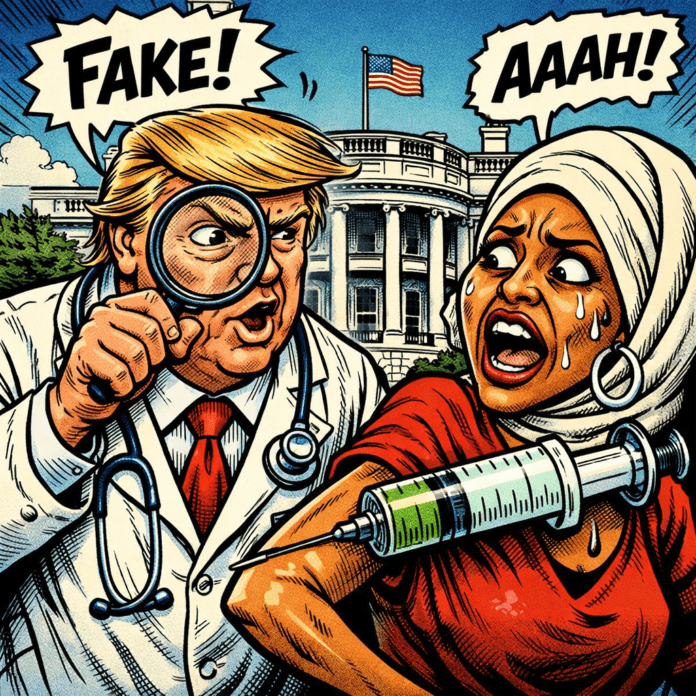 Trump Omar Siringa diagnosi medica social