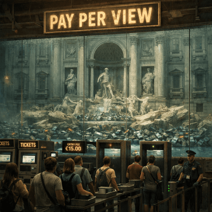 Fontana Trevi Ticket Satira turismo