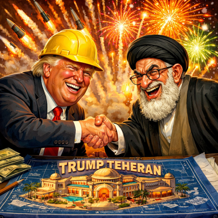 Trump Iran Trattativa Satira geopolitica