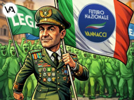 vannacci partito personale: il divorzio spettacolare dalla lega vannacci partito personale caricatura satira