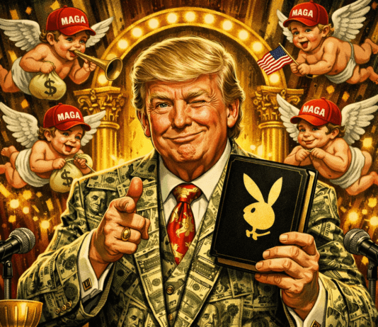 trump religione sexy: il surreale piano per il paradiso trump religione sexy satira velaliter