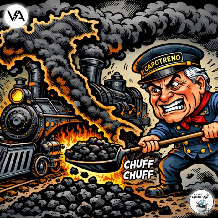 Tajani Green Deal locomotiva satira