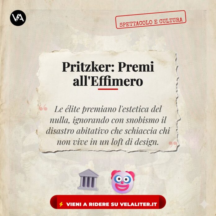 Premio Pritzker architettura satira