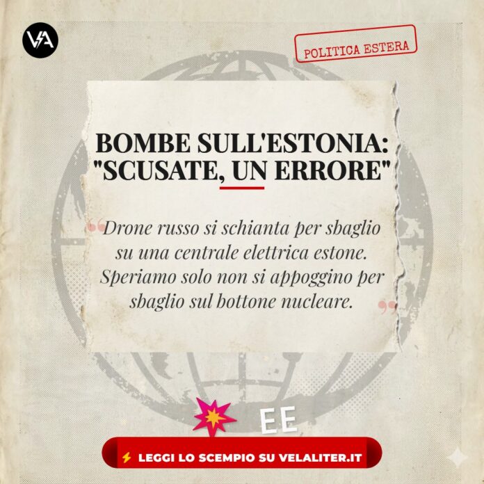 Estonia drone russo centrale elettrica
