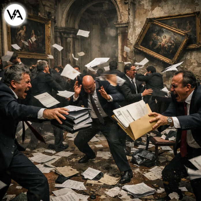 Scandalo Biennale Arte burocrazia satira