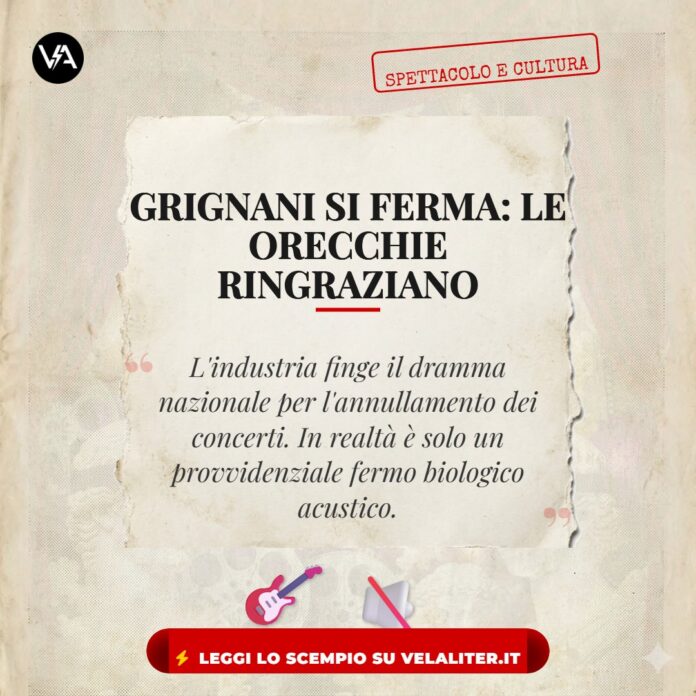 Grignani annulla concerti: il silenzio salvifico