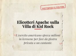 elicotteri militari nel tennessee: gli apache sopra la villa di kid rock kid rock elicotteri apache villa satira