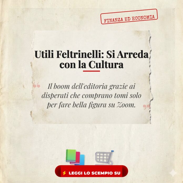Feltrinelli Utili Record Ricavi: l'editoria fattura sull'ignoranza intellettuale