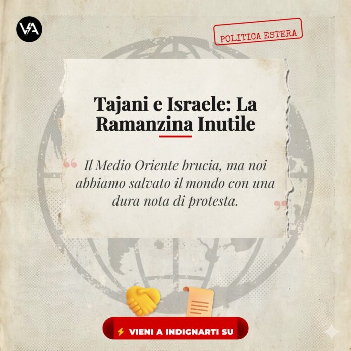 Tajani Israele Pizzaballa Satira