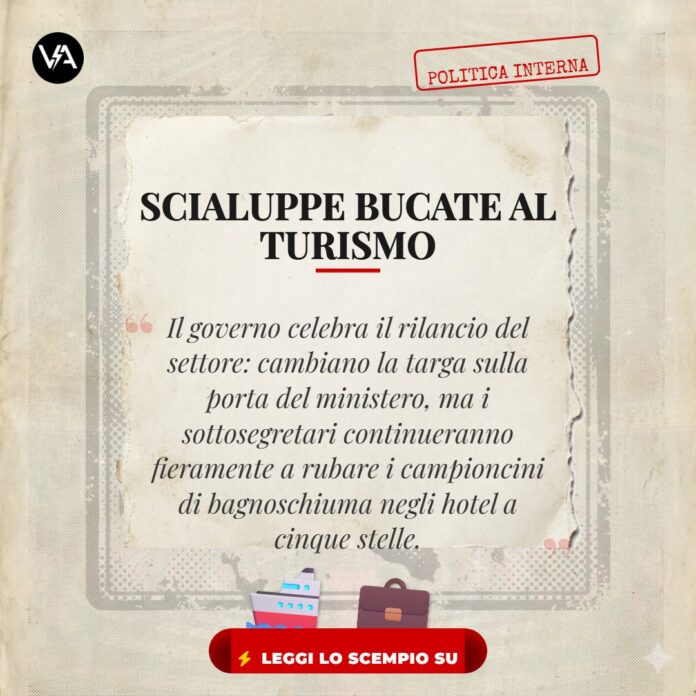 Mazzi nuovo Ministro del Turismo dopo Santanché flash news satira
