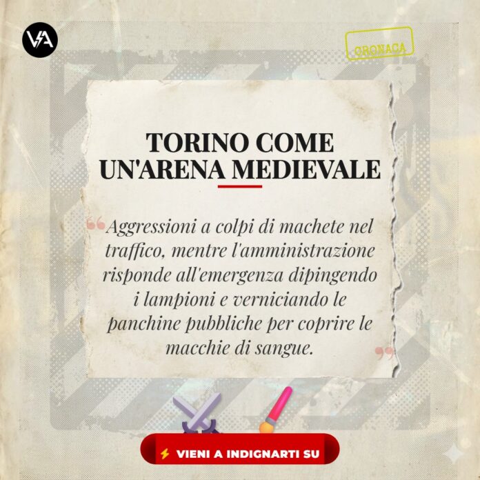 Torino Aggressione Machete - Immagine Satirica