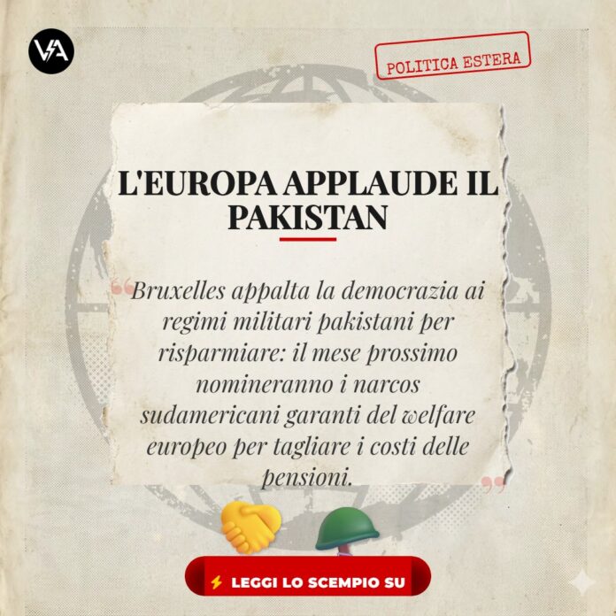 Von der Leyen Mediazione Pakistan - Immagine Satirica