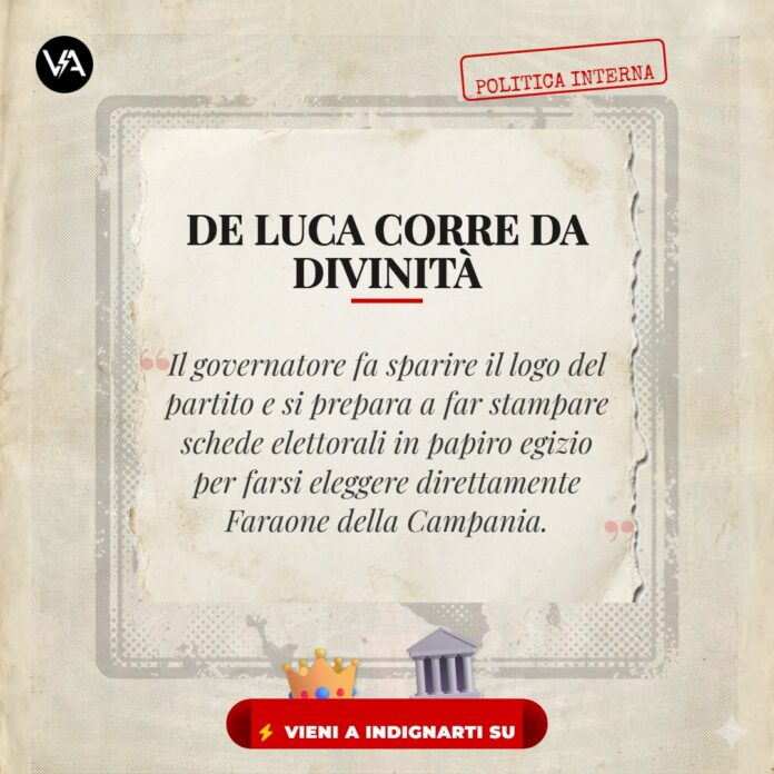 Elezioni Salerno De Luca - Immagine Satirica