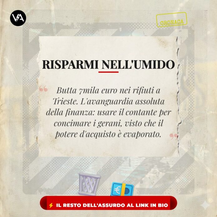 Getta Settemila Euro Rifiuti Trieste Satira