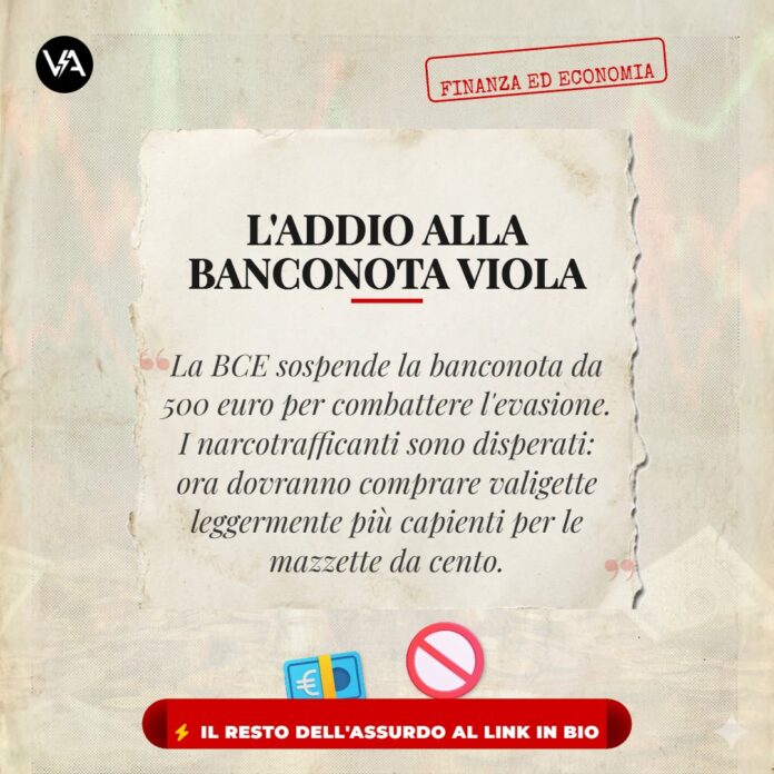 BCE Banconota Cinquecento Euro Satira