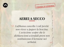 lufthansa cancella voli per caro carburante: la resa al kerosene lufthansa voli caro carburante satira