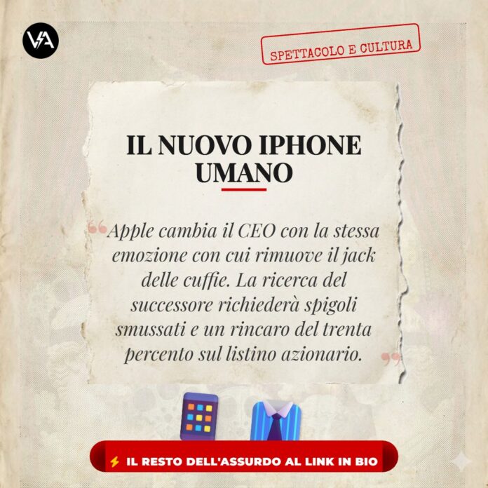 Apple Addio Tim Cook Satira