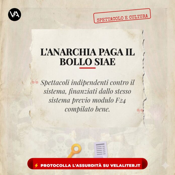 Spettacolo Teatrale Codice Libero: anarchia con ricevuta fiscale.