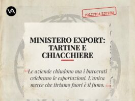 conferenza export ministero esteri: fiumi di parole e slide celebrative conferenza export ministero esteri: slide sul vuoto.