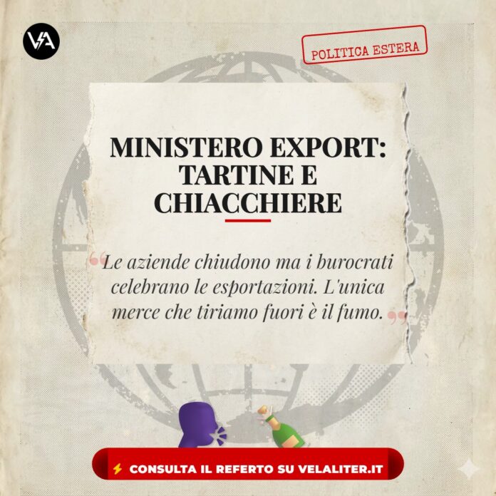Conferenza Export Ministero Esteri: slide sul vuoto.
