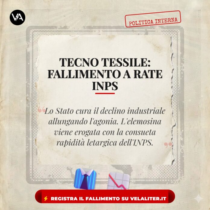 Decreto CIGS Tecno Tessile: scartoffie e agonia.