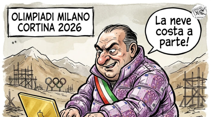 voragine costi extra milano cortina: l’inverno fiscale sta arrivando costi extra milano cortina - satira su macchina organizzativa milano-cortina 2026