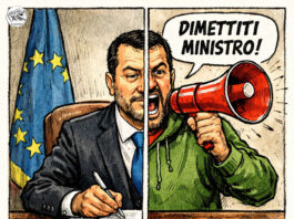 il paradosso della protesta di salvini: il governo all’opposizione protesta di salvini - satira su matteo salvini