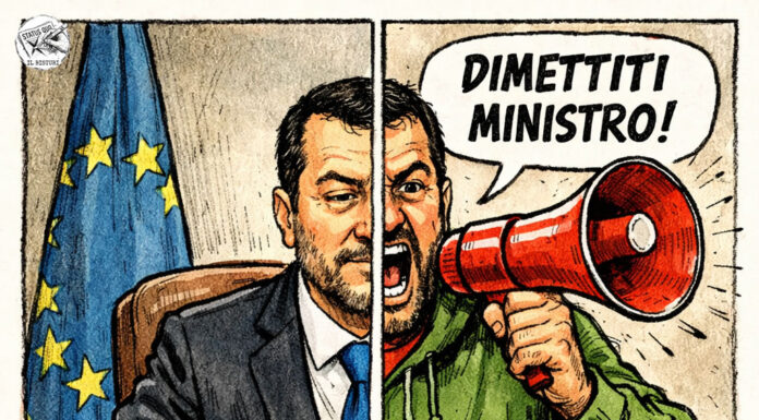 il paradosso della protesta di salvini: il governo all’opposizione protesta di salvini - satira su matteo salvini