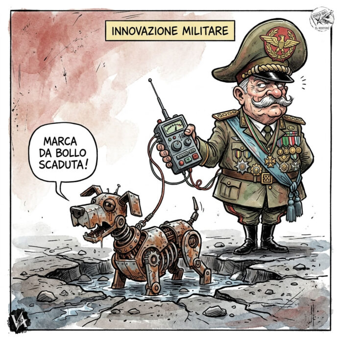 cane robot Esercito - Satira su Ministero della Difesa