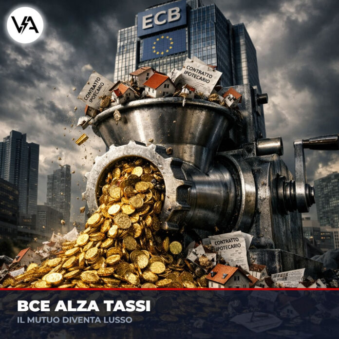 Tassi Bce Mutui: il tritacarne finanziario che stritola le case