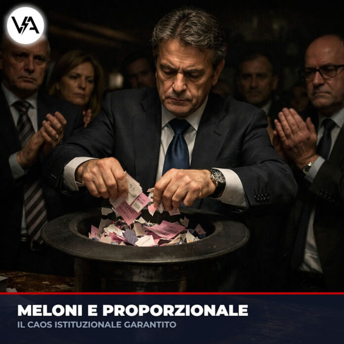 Meloni Legge Elettorale: il tritacarne proporzionale delle schede