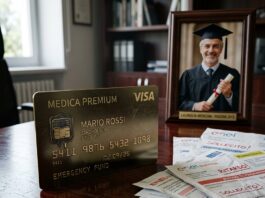 pensione-transfer: il catetere finanziario definitivo dettaglio della carta di credito dorata pensione-transfer con catetere integrato per il prelievo pensionistico.