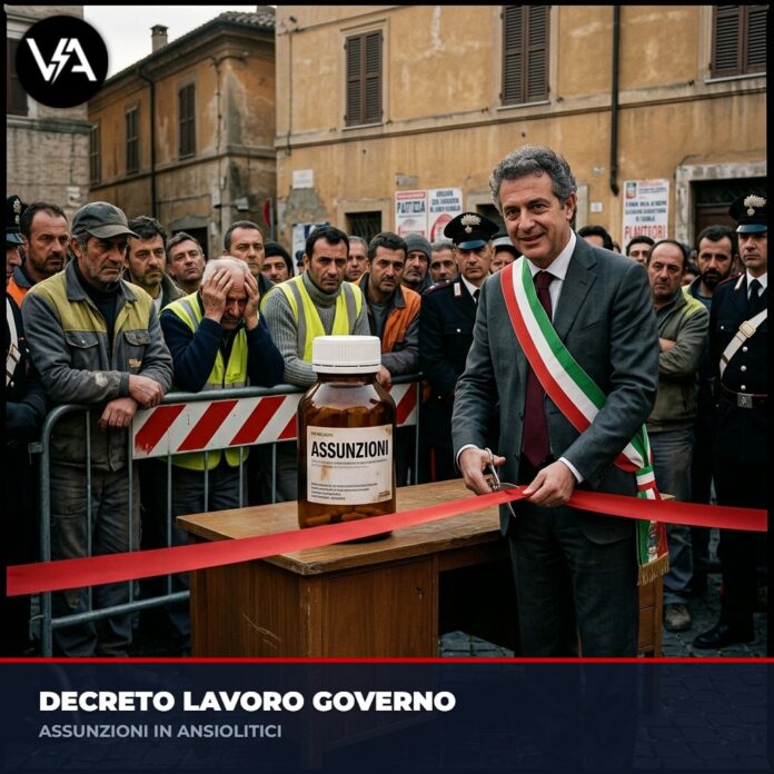 Decreto Lavoro Assunzioni: inaugurazione farmaci.