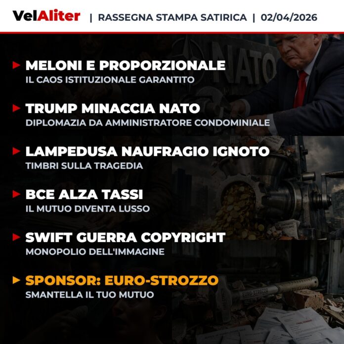 Copertina Rassegna Stampa Satirica VelAliter del 02/04