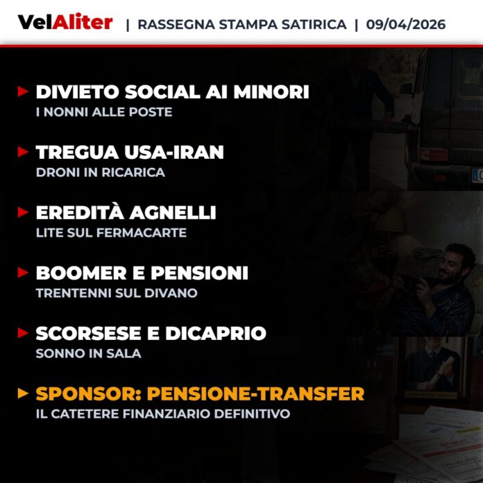 Copertina Rassegna Stampa Satirica VelAliter del 09/04