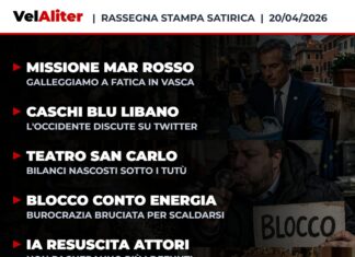copertina rassegna stampa satirica velaliter del 20/04