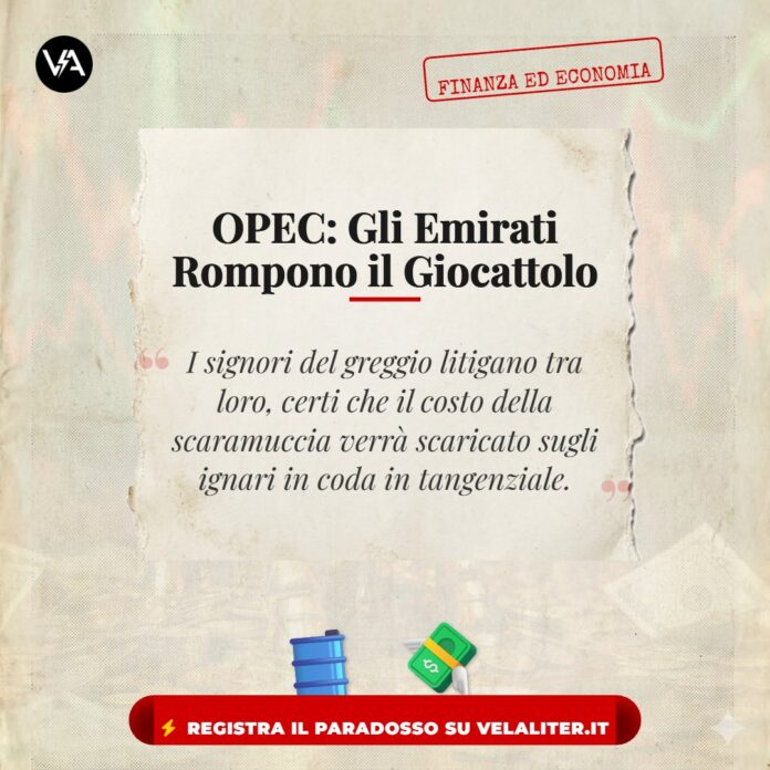 Emirati Arabi OPEC Petrolio Satira
