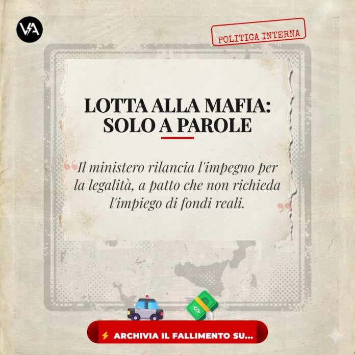 Salvini Lotta Mafie l'unità politica a tempo determinato