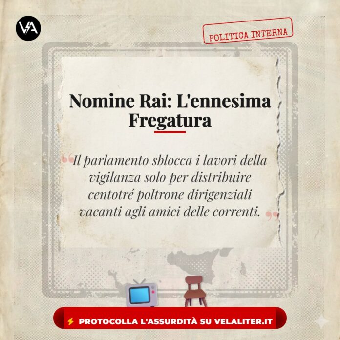 Commissione Vigilanza Rai e la lottizzazione delle poltrone