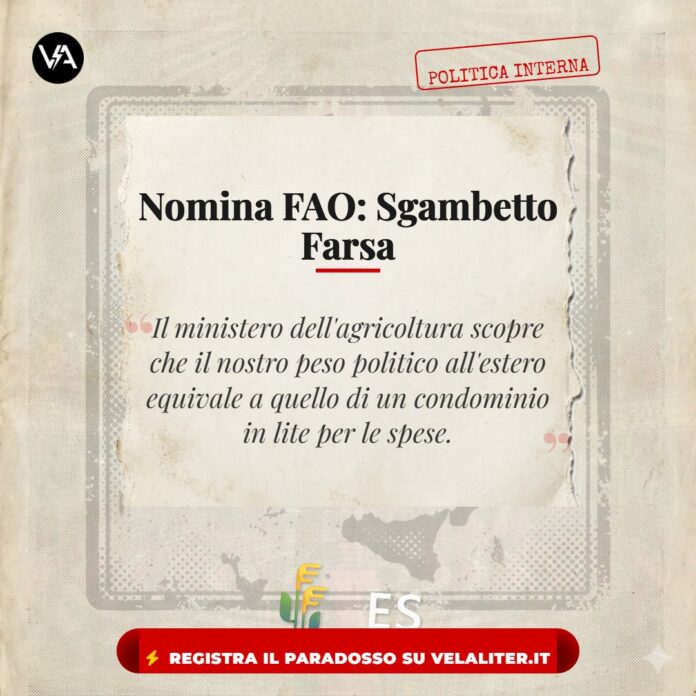 Candidatura Martina e scontro FAO tra Roma e Madrid