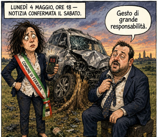 assessora ubriaca col sindaco a bordo: il referto ufficiale di ferrara assessora ubriaca ferrara - satira su francesca savini e alan fabbri
