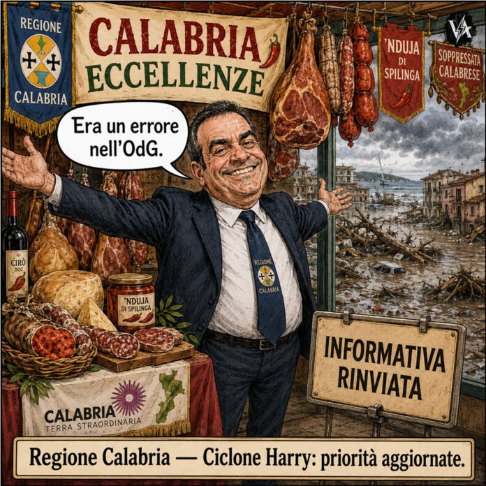 Occhiuto TuttoFood ciclone Harry - Satira su Roberto Occhiuto