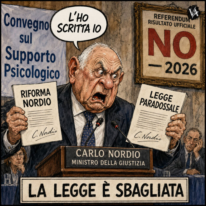 Nordio riforma giustizia Garlasco - Satira su Carlo Nordio
