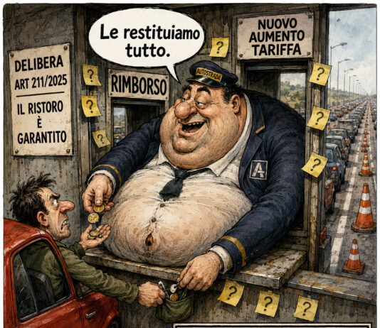 rimborso pedaggio autostrada 2026: il capolavoro che ti rifonde con i tuoi stessi soldi rimborso pedaggio autostrada cantieri - satira su art delibera 211