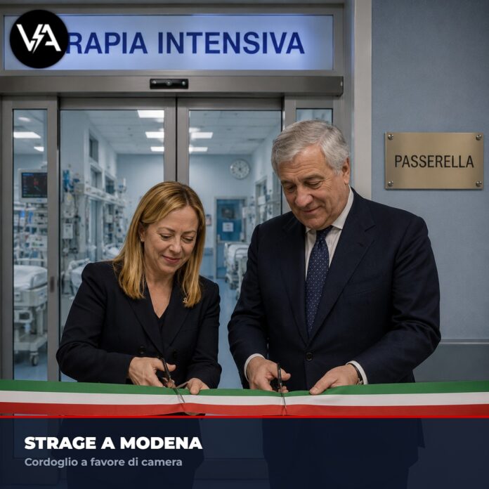 Auto sulla folla e la spettacolare passerella politica a Modena in ospedale